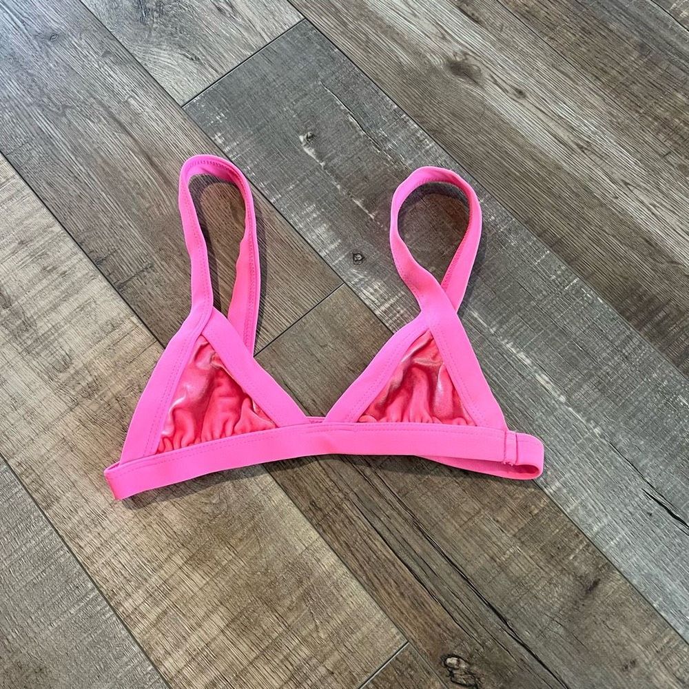 KAOHS Velvet Hot Pink Bikini top size s